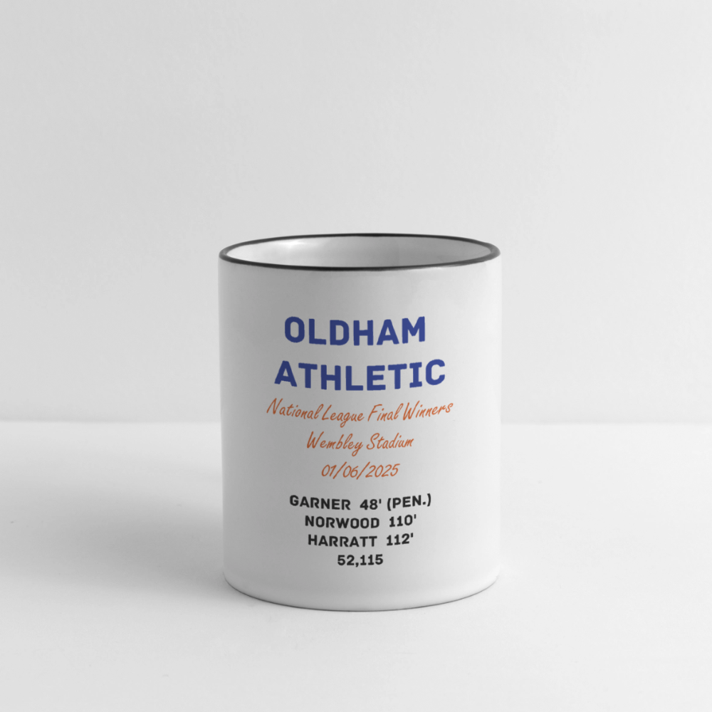 Contrasting Mug Oldham Athletic National League Play Off Final - white/black