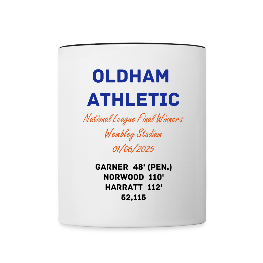 Contrasting Mug Oldham Athletic National League Play Off Final - white/black