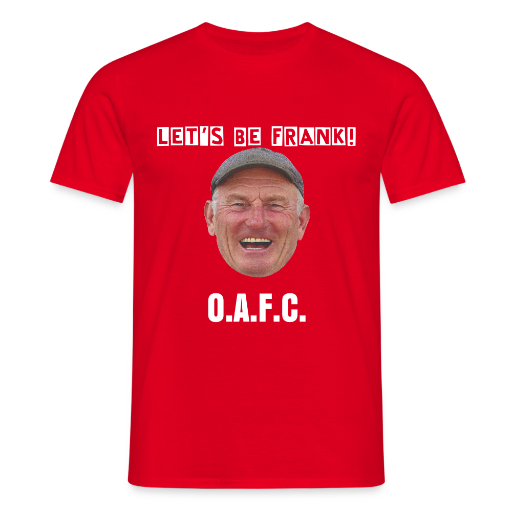 Men's T-Shirt Lets be Frank OAFC - red
