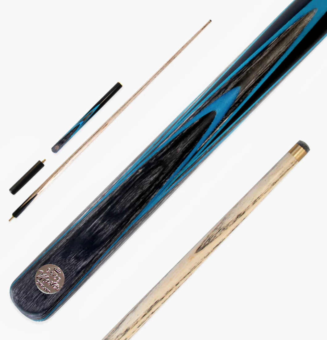G14 Baize Master Gold Series 58 Inch ELECTRIC EMPEROR Hand Made ¾ Jointed Professional Ebony Snooker Cue with 9.5mm Tip (Various Colours))