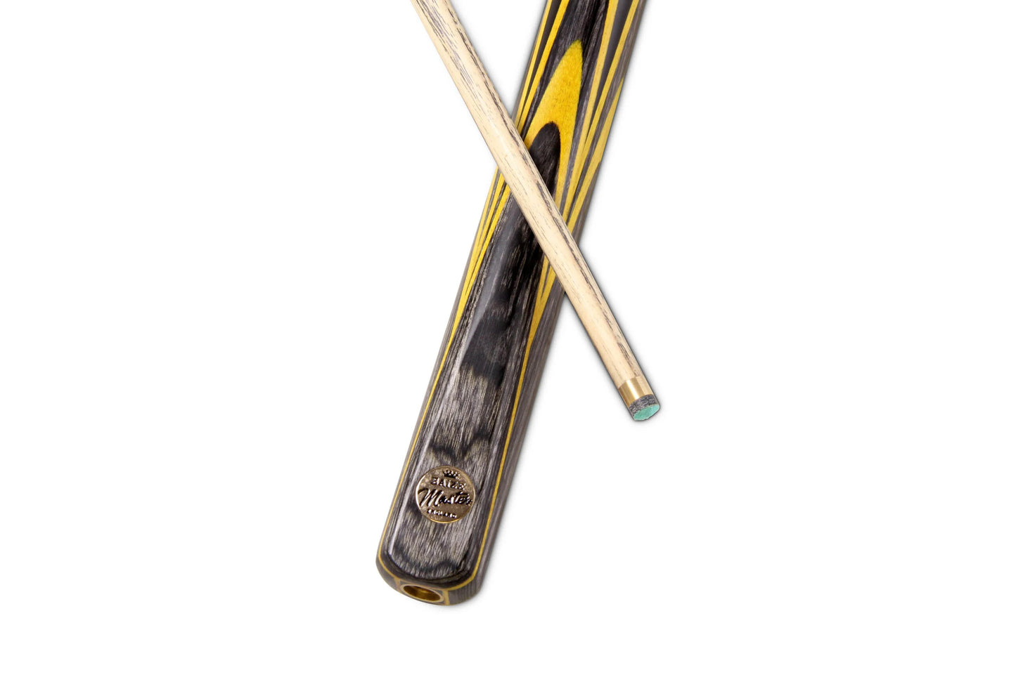 G14 Baize Master Gold Series 58 Inch ELECTRIC EMPEROR Hand Made ¾ Jointed Professional Ebony Snooker Cue with 9.5mm Tip (Various Colours))