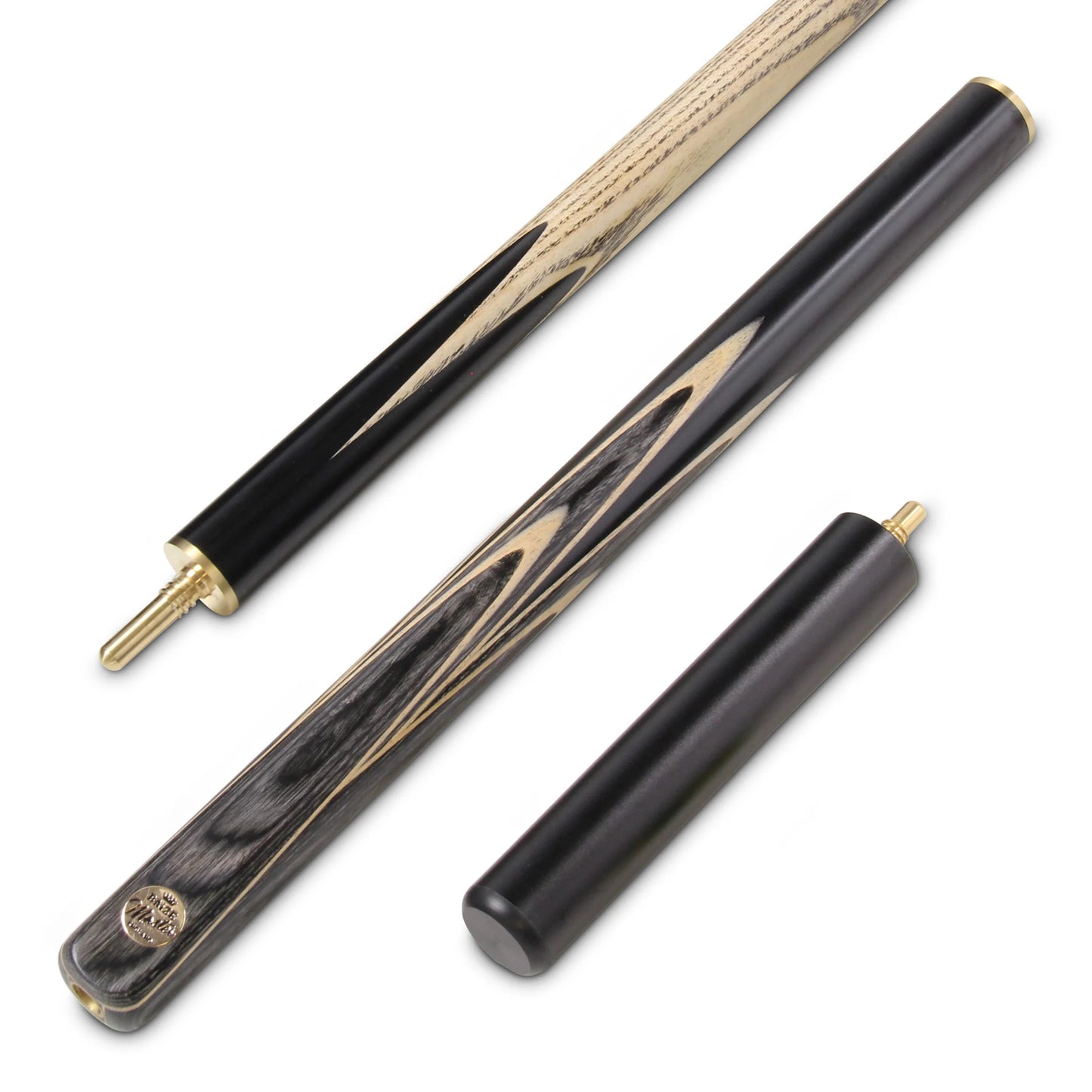 G14 Baize Master Gold Series 58 Inch ELECTRIC EMPEROR Hand Made ¾ Jointed Professional Ebony Snooker Cue with 9.5mm Tip (Various Colours))