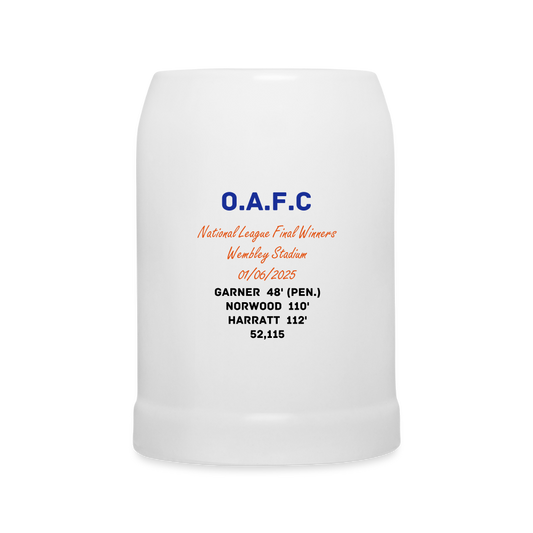 Beer Mug OAFC National League Final - white