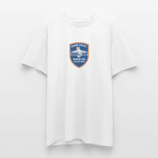 Heavy Oversized T-Shirt-my house OLDHAM ATHLETIC - white