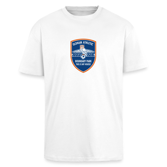 Heavy Oversized T-Shirt-my house OLDHAM ATHLETIC - white