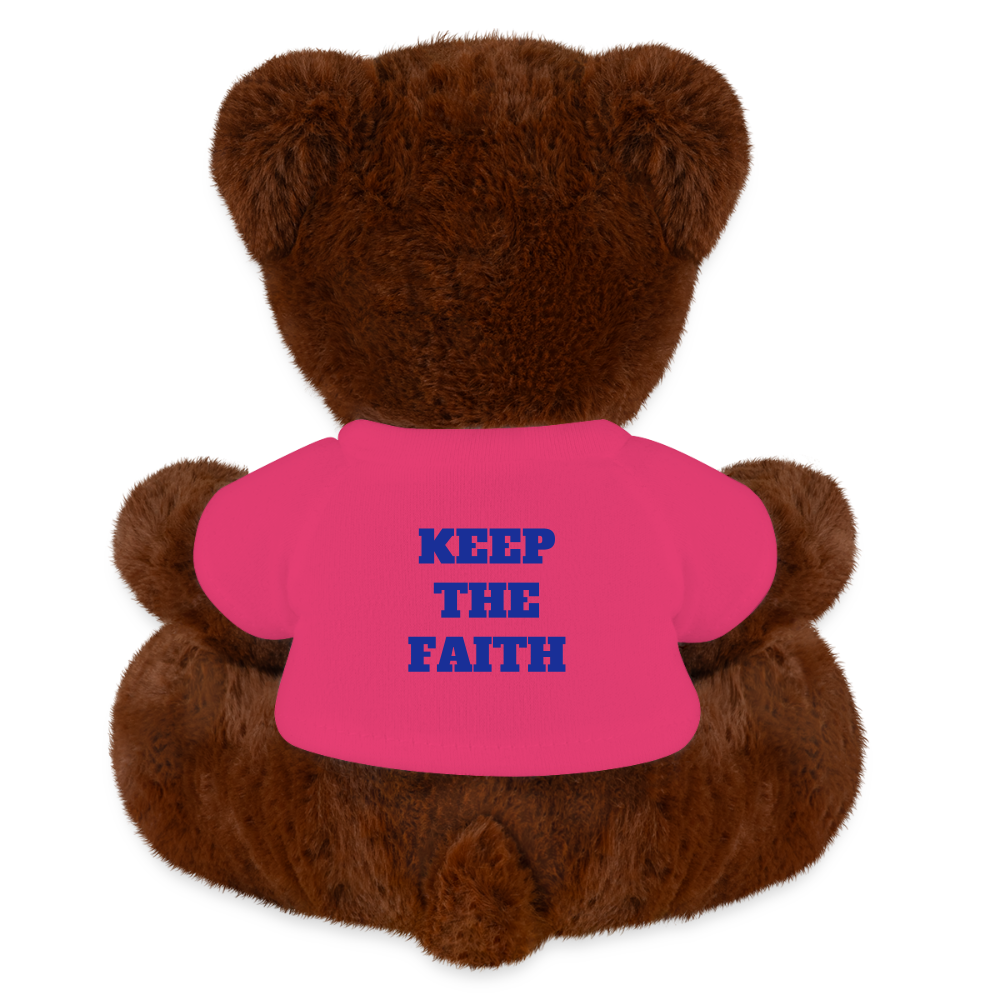 MiniFeet® RecycelBär® Teddy Bear Brown Oldham Athletic - pink