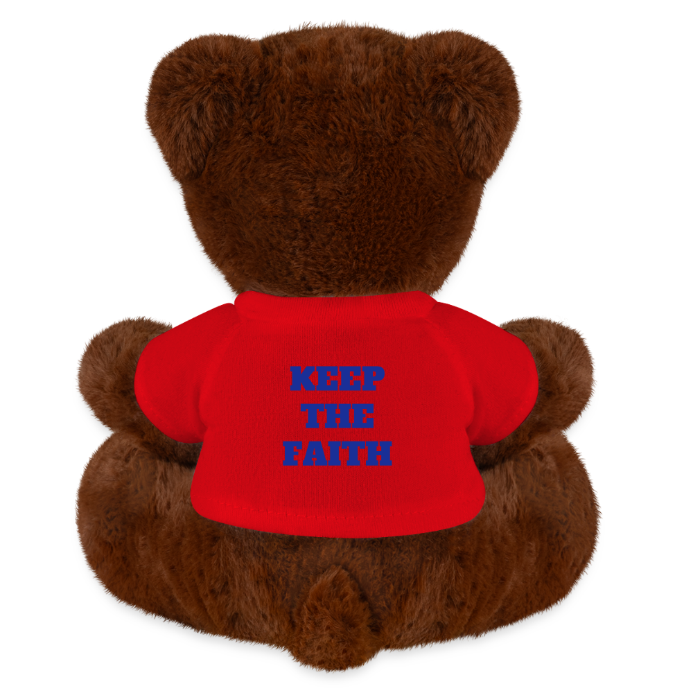 MiniFeet® RecycelBär® Teddy Bear Brown Oldham Athletic - red