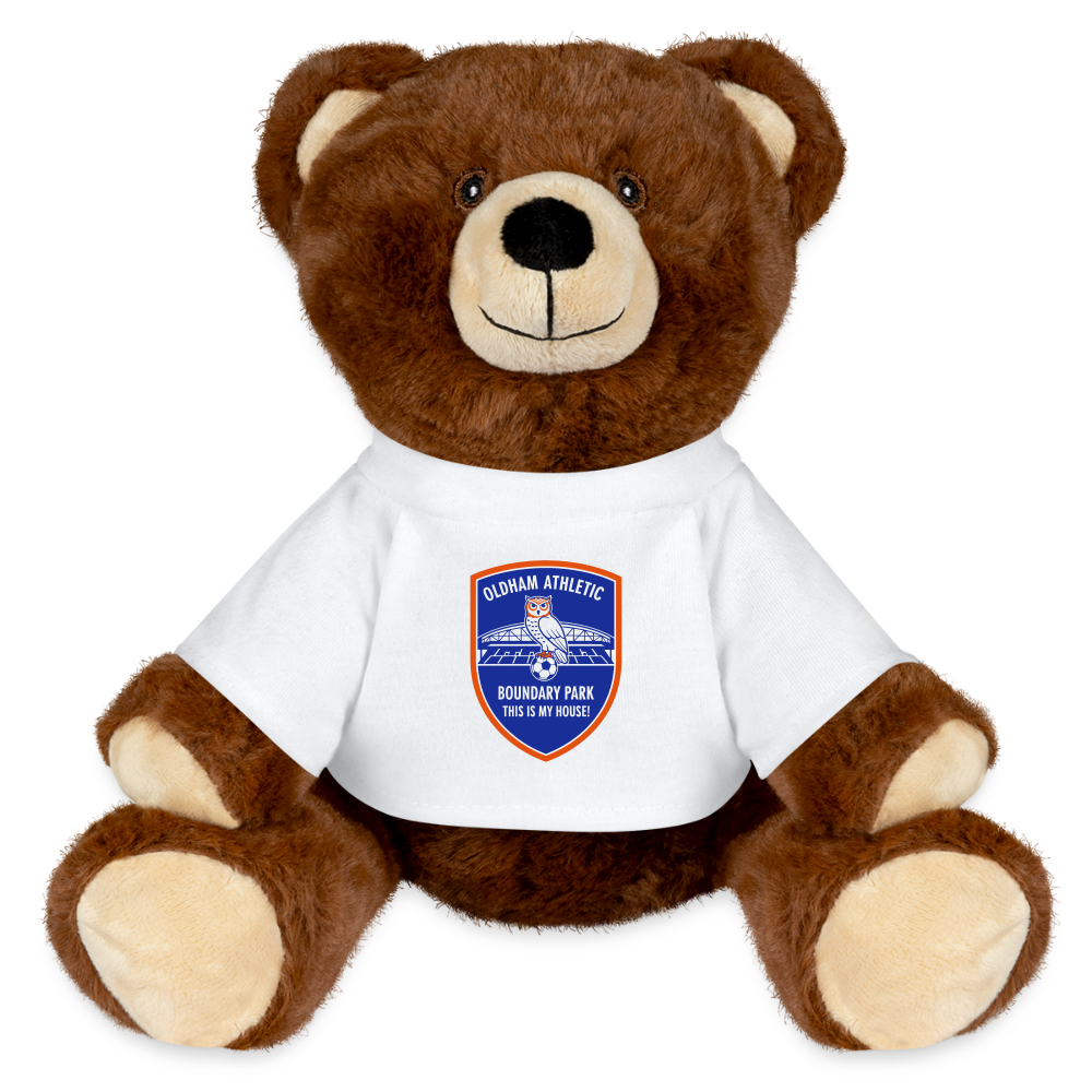 MiniFeet® RecycelBär® Teddy Bear Brown Oldham Athletic - white