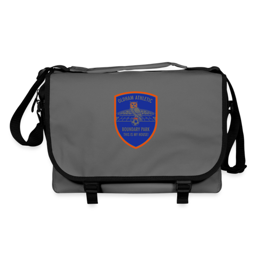 Shoulder Bag-oldham athletic 130 years - graphite/black