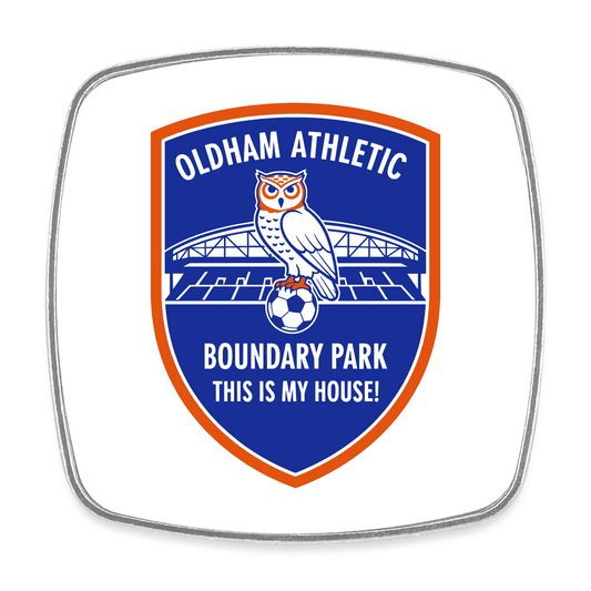 Square fridge magnet Oldham Athletic - white