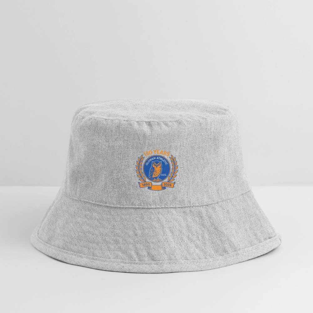 Stanley/Stella Recycled Bucket Hat Oldham Athletic single print - heather grey